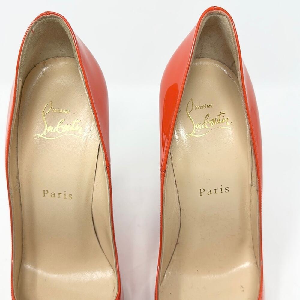 Christian Louboutin So Kate Orange Shoes Pumps 120MM Size 37.5 - Picture 4 of 10